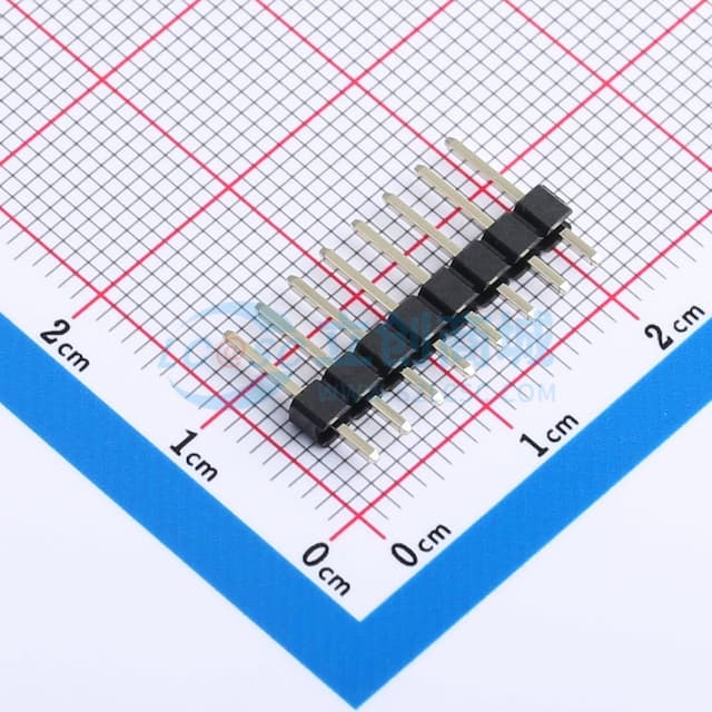 1x8P 间距:2.54mm 方针 直插 【排针】实物图
