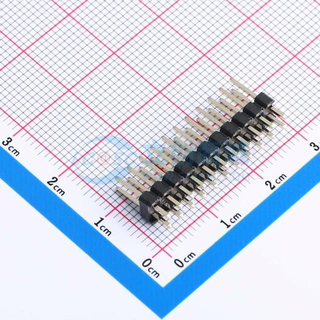 2x11P 间距:2.54mm 方针 直插 【排针】实物图