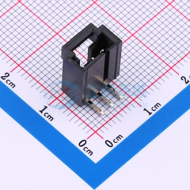 1x3P 间距:2.54mm 弯插 【插件】实物图