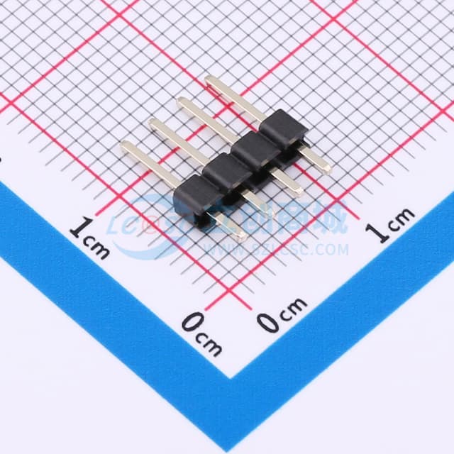 1x4P 间距:2.54mm 方针 直插 【排针】实物图