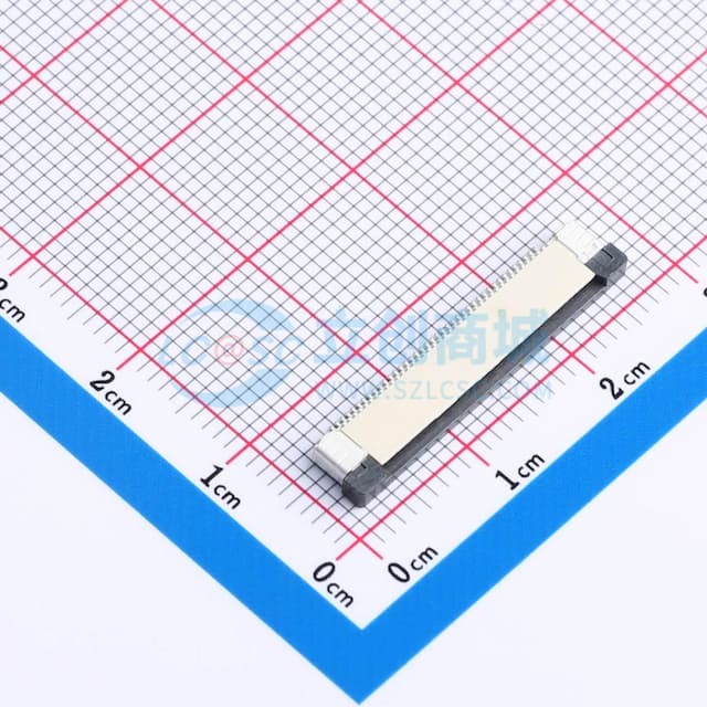 间距:0.5mm P数:40P 抽屉式 上接实物图