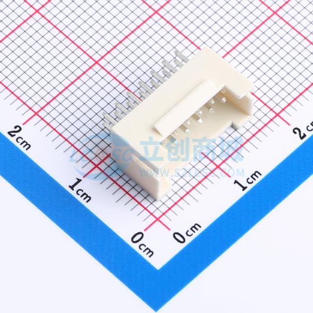 2x7P 间距:2mm 直插 【插件】实物图