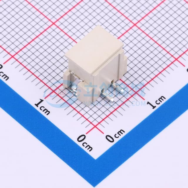 1x2P 间距:2.5mm 立贴实物图