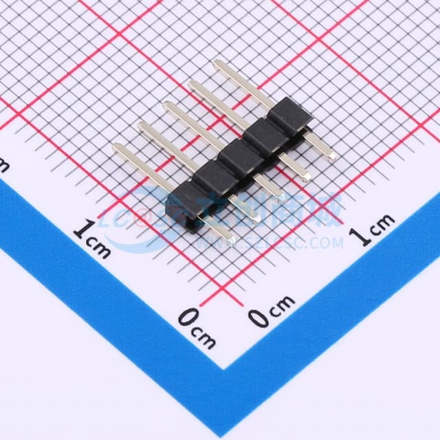 1x5P 间距:2.54mm 方针 直插 【排针】实物图