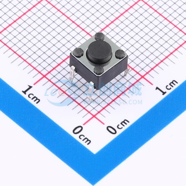 6mm*6mm*4.3mm 12V 50mA【轻触】实物图