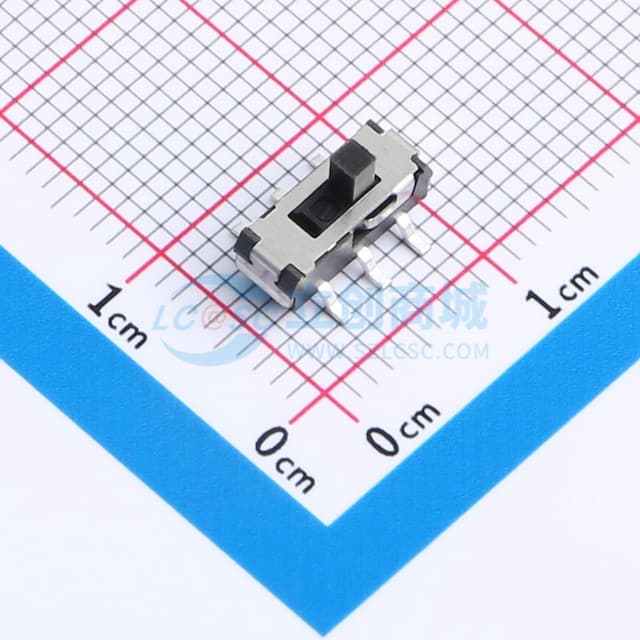 柄长2mm立贴双档 滑动开关实物图