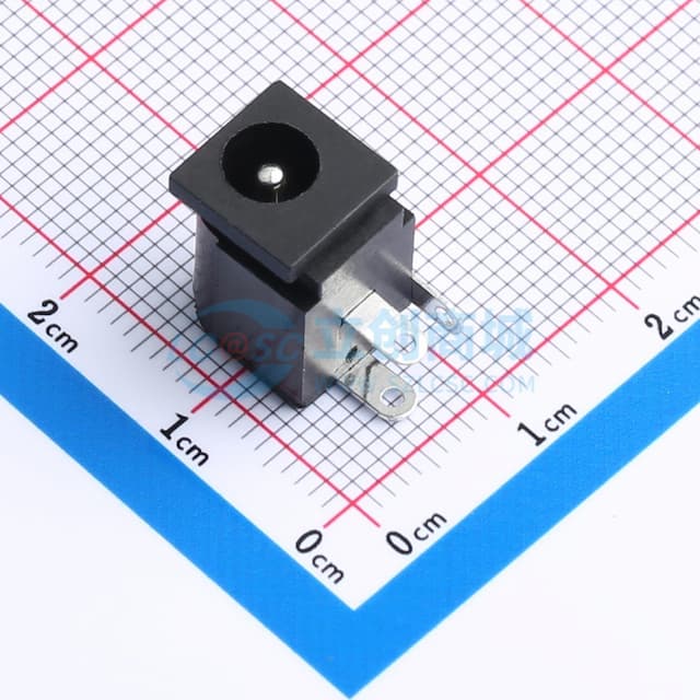 【插件】DC电源插座 内径:1.65mm 外径:5.2mm实物图