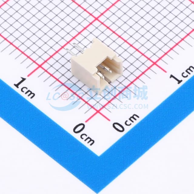 1x2P 间距:1.25mm 【插件】实物图