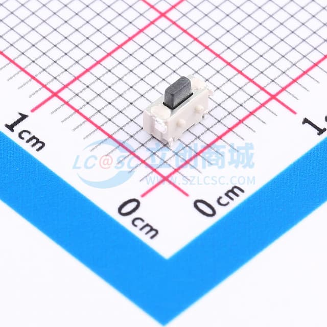 带支架侧按开关 4.8mm*2.5mm 带固定柱实物图