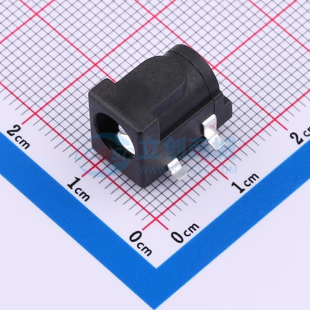 DC电源插座 内径:2mm 外径:6.4mm实物图