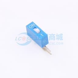 蓝色1PIN立式直插侧拨拨码开关 【拨码】缩略图