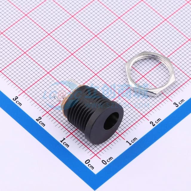 两件套 DC电源插座 内径:2mm 外径:6.3mm【AC】实物图