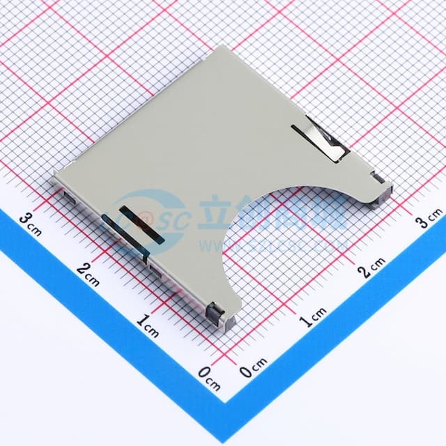 自弹式 标准SD卡 卡座实物图