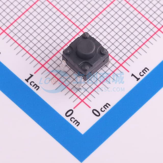 6.1*6.1*5.5mm 直插 轻触开关 【轻触】实物图