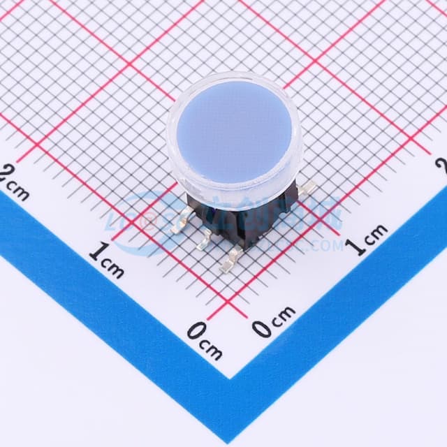 蓝色带灯开关实物图