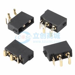 AMASS(艾迈斯)功率数据混合插头 金黑PCB弯插 板卧式 公头XT30PW(2+2)-M.G.B缩略图