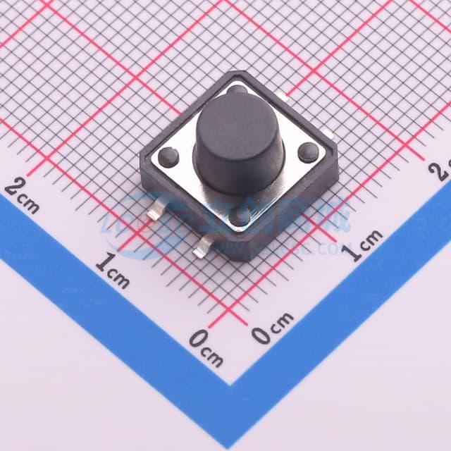 12*12*8.0mm 立贴 轻触开关实物图