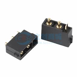 XT30PB(2+2)功率数据混合插头公金黑PCB直插缩略图