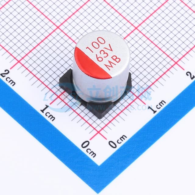 100uF ±20% 63V实物图