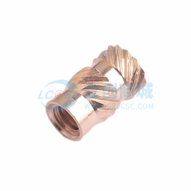 众仪 土八热熔铜螺母 m4*10*6内螺纹*长度*外径实物图
