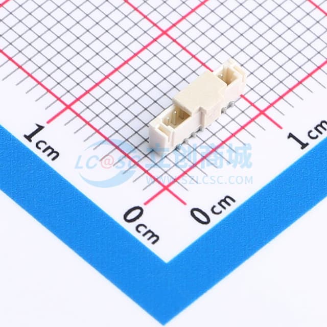 1x8P 间距:0.8mm 立贴实物图