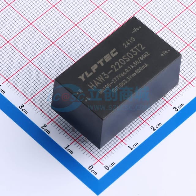 3W隔离稳压单路输出AC/DC电源模块实物图