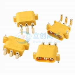 MR30PW20三芯PCB 弯插公金黄H=2mm缩略图