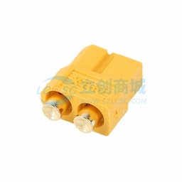 AMASS(艾迈斯)插头锂电池电调航模 插座板载式 PCB板立式焊板连接器 20A双芯PCB直插 金黄 母头XT60PB-F.G.Y缩略图