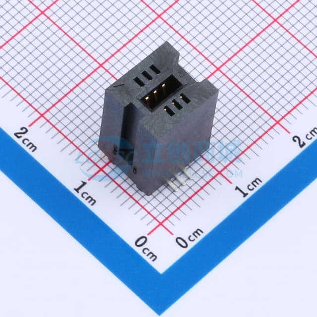 1.27mm P数:6P实物图