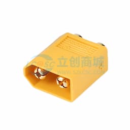 XT60PB 20A双芯PCB直插公金黄缩略图