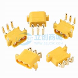 MR30PW20三芯PCB 弯插公金黄H=2mm缩略图