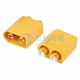 XT60PB 20A双芯PCB直插公金黄缩略图