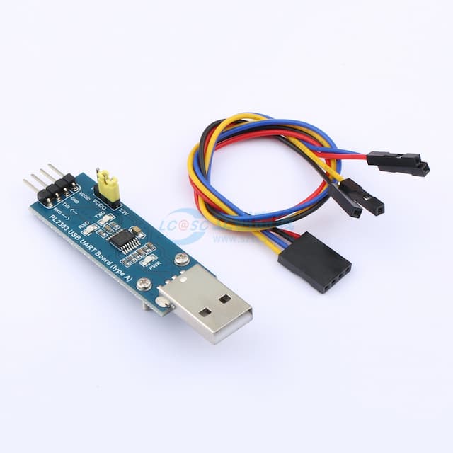 PL2303 USB转UART 串口TTL模块 USB type A接口实物图