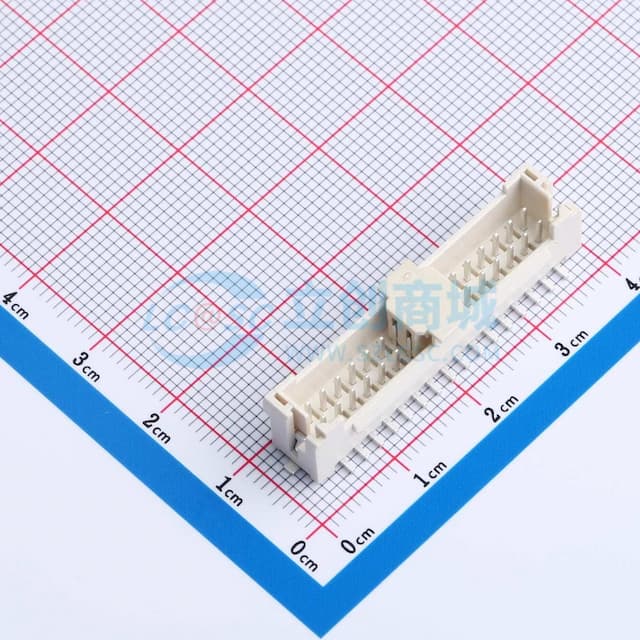 2x16P 间距:2mm 立贴实物图