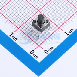 轻触开关4.5*4.5*5.5mm四脚插件圆柄正按250gf 【插件】缩略图