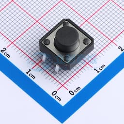 轻触开关12*12*6.5mm插件四脚DIP圆柄250gf 【轻触】缩略图