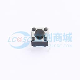 轻触开关6*6*4.5mm插件四脚DIP圆柄黑柄250gf 【轻触】缩略图