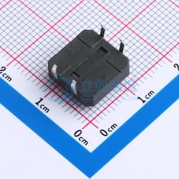 轻触开关12*12*5.0mm插件四脚DIP圆柄250gf 【轻触】缩略图