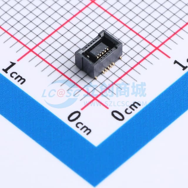 间距:0.4mm PIN:10P 母 立贴实物图