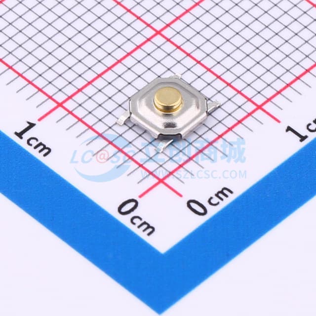 4*4*1.8mm 立贴 180GF 铜头轻触开关实物图