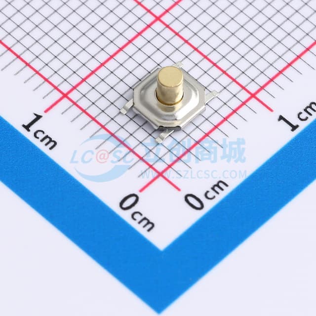 4*4*3.5mm 立贴 250GF 铜头轻触开关实物图