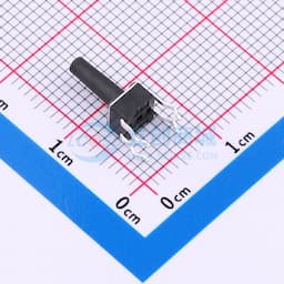 4.5*4.5*10.0mm 直插 180GF 轻触开关缩略图