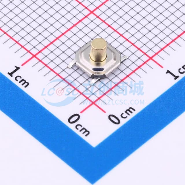 4*4*3.5mm 立贴 180GF 铜头轻触开关实物图