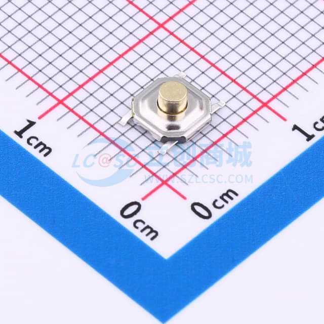 4*4*2.5mm 立贴 180GF 铜头轻触开关实物图