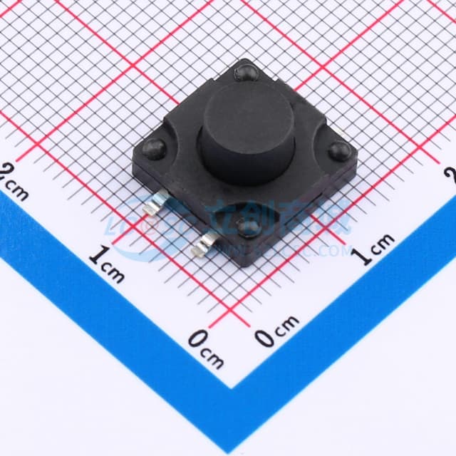 12*12*7.5mm 立贴 180GF 防水IP67 轻触开关实物图