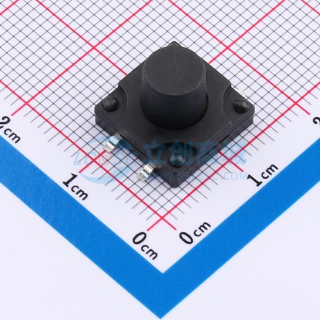 12*12*9.5mm 立贴 180GF 防水IP67 轻触开关实物图