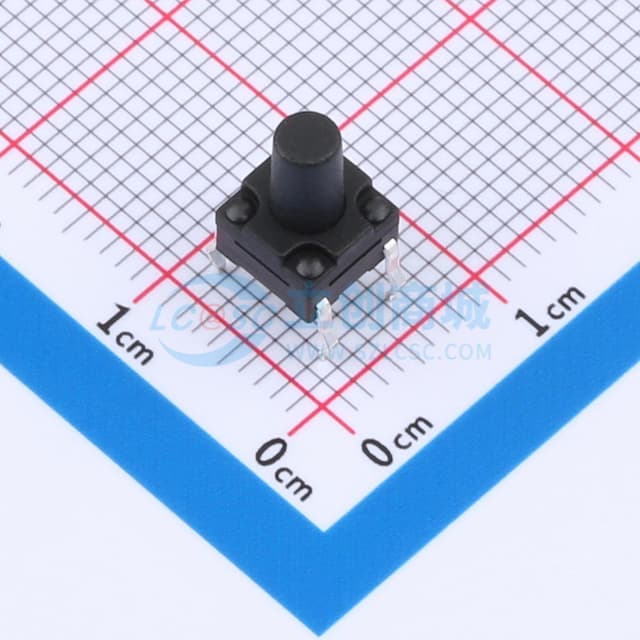 6*6*9.0mm 直插 180GF 防水IP67 轻触开关实物图