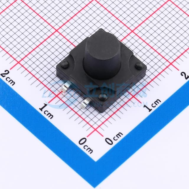 12*12*10.0mm 立贴 180GF 防水IP67 轻触开关实物图