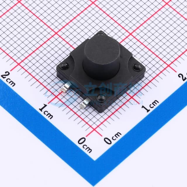 12*12*9.0mm 立贴 180GF 防水IP67 轻触开关实物图