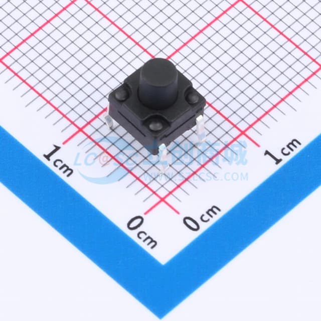 6*6*7.0mm 直插 180GF 防水IP67 轻触开关实物图